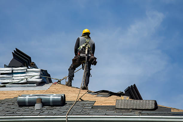 Professional Roof Replacement technician working in Madison, NY
